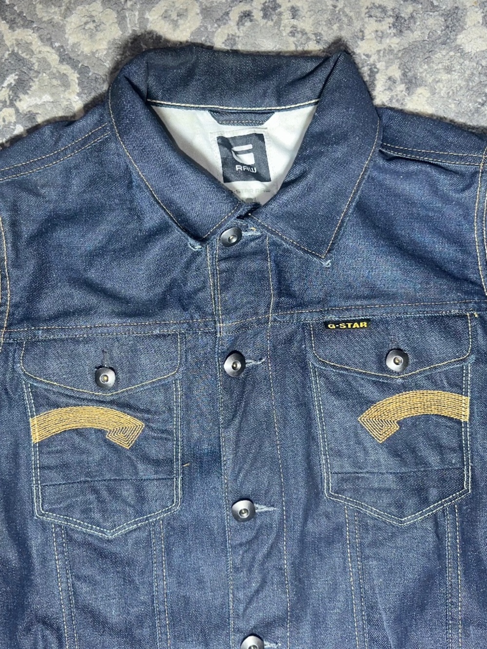 G Star Raw Denim Jacket Mens L